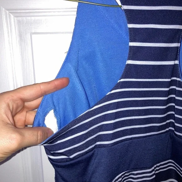 ZeroXposur Red and Blue Striped Dress - Picture 4 of 7